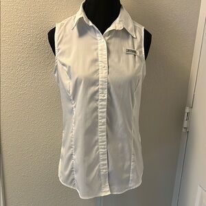 Columbia PFG Performance Fishing Gear White Sleeveless
